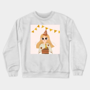 A Birthday Girl's Cake Celebration Crewneck Sweatshirt